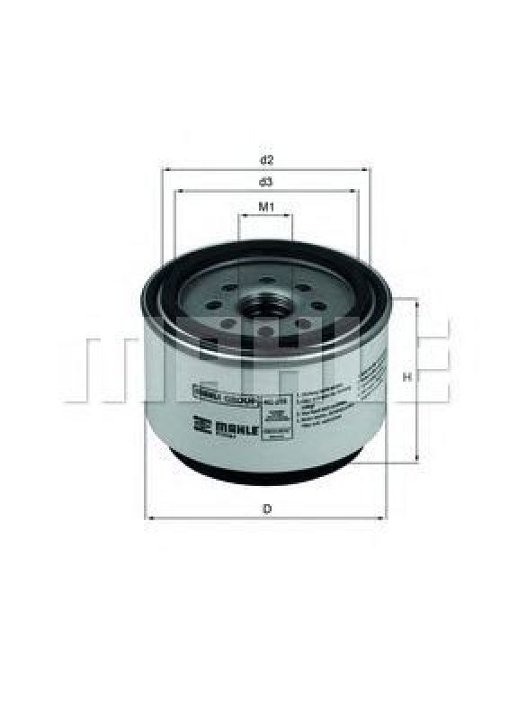 KC 219 KNECHT 70325003 - Fuel filter