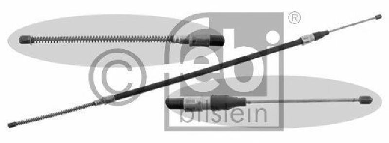 FEBI BILSTEIN 14208 - Cable, parking brake Left Rear | Right Rear