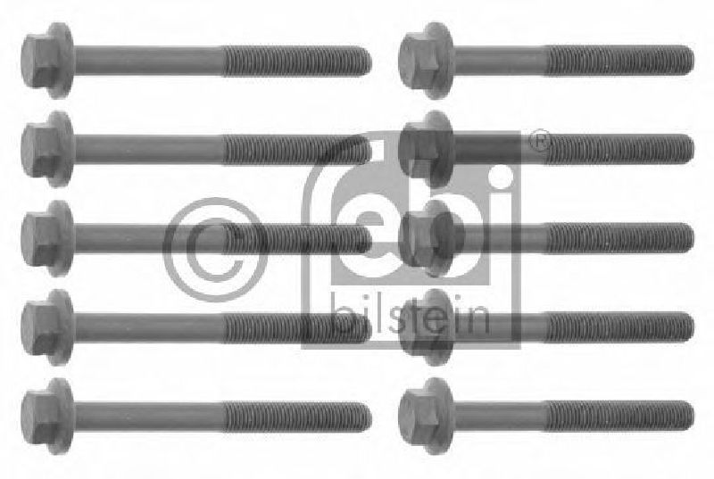 FEBI BILSTEIN 14304 - Bolt Kit, cylinder head FIAT, CITROËN, PEUGEOT