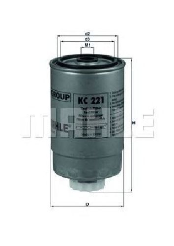 KC 221 KNECHT 70325431 - Fuel filter FIAT