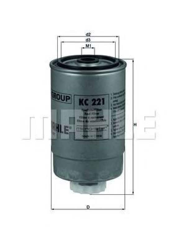 KC 221 KNECHT 70325431 - Fuel filter FIAT