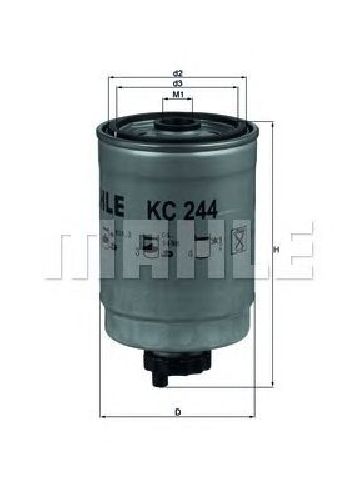 KC 244 KNECHT 70381201 - Fuel filter SAAB, CADILLAC