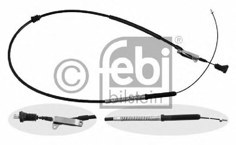 FEBI BILSTEIN 15751 - Cable, parking brake Left Rear | Right Rear