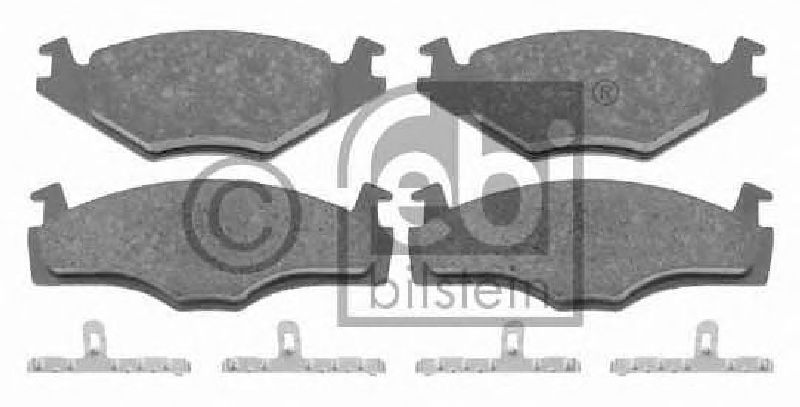 FEBI BILSTEIN 20887 - Brake Pad Set, disc brake Front Axle