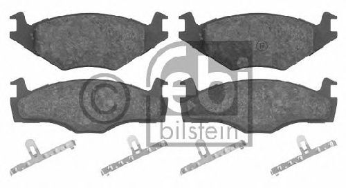 FEBI BILSTEIN 20887 - Brake Pad Set, disc brake Front Axle