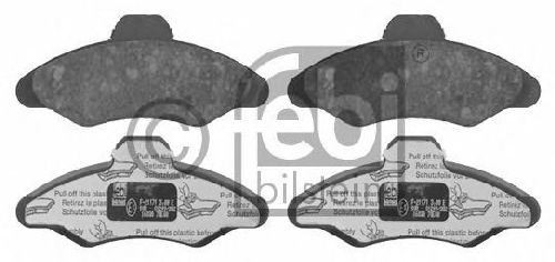 FEBI BILSTEIN 21171 - Brake Pad Set, disc brake Front Axle FORD