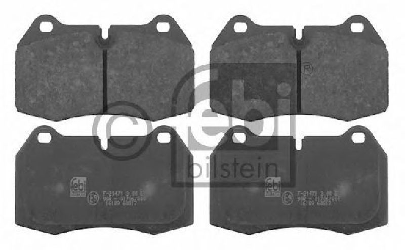 FEBI BILSTEIN 21471 - Brake Pad Set, disc brake Front Axle BMW