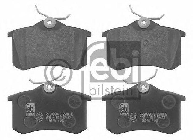 FEBI BILSTEIN 20960 - Brake Pad Set, disc brake Rear Axle