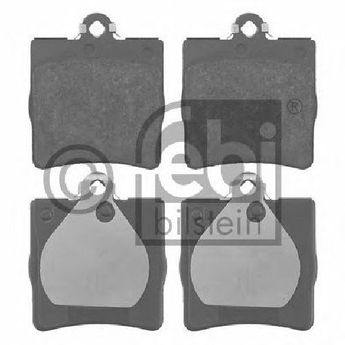 FEBI BILSTEIN 21919 - Brake Pad Set, disc brake Rear Axle MERCEDES-BENZ