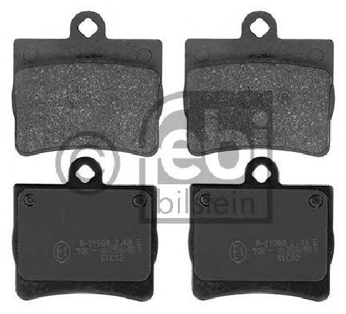 FEBI BILSTEIN 21900 - Brake Pad Set, disc brake Rear Axle