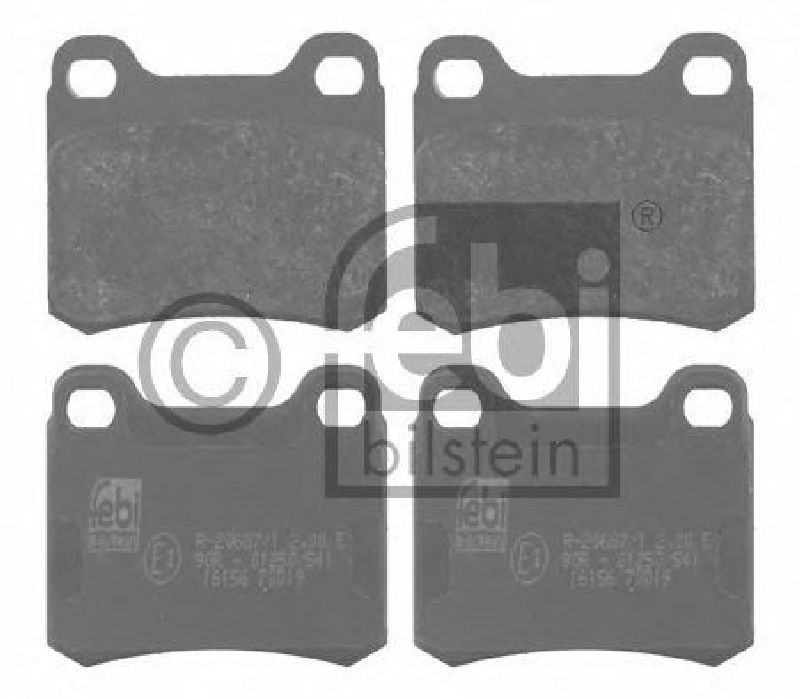 FEBI BILSTEIN 20687 - Brake Pad Set, disc brake Rear Axle