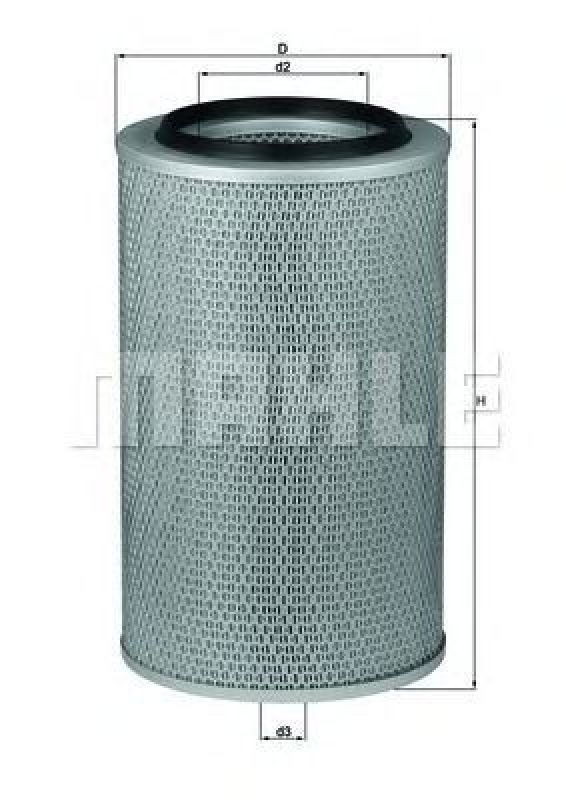 LX 227 KNECHT 72007466 - Air Filter MAN, RENAULT TRUCKS, MERCEDES-BENZ, NISSAN, DAF, FENDT