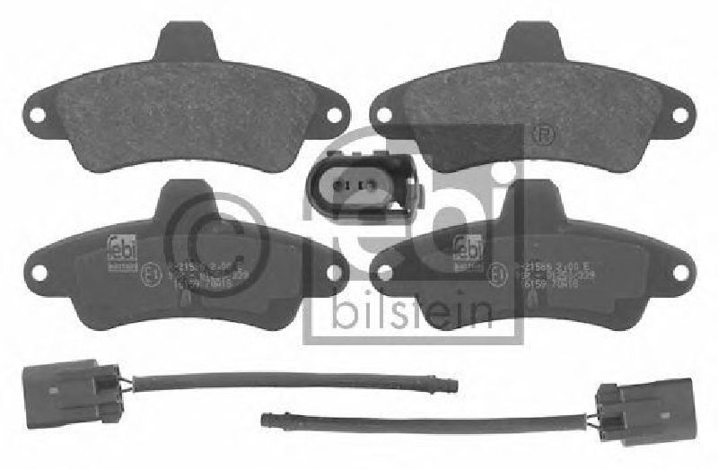 FEBI BILSTEIN 21586 - Brake Pad Set, disc brake Rear Axle