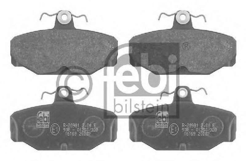 FEBI BILSTEIN 20981 - Brake Pad Set, disc brake Rear Axle