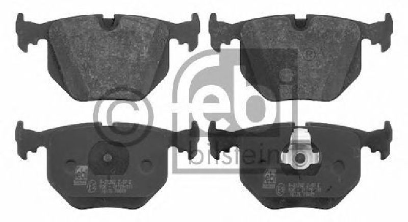 FEBI BILSTEIN 21487 - Brake Pad Set, disc brake Rear Axle