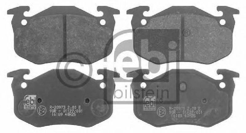 FEBI BILSTEIN 20315 - Brake Pad Set, disc brake Rear Axle