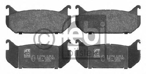 FEBI BILSTEIN 21766 - Brake Pad Set, disc brake Rear Axle