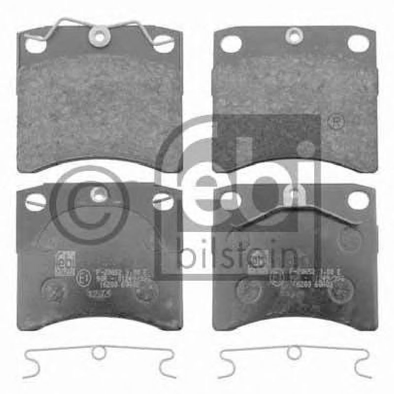 FEBI BILSTEIN 21634 - Brake Pad Set, disc brake Front Axle