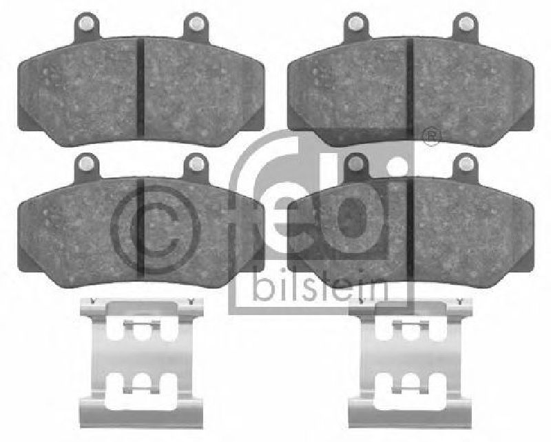 FEBI BILSTEIN 20788 - Brake Pad Set, disc brake Front Axle