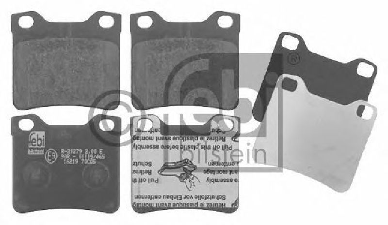 FEBI BILSTEIN 21279 - Brake Pad Set, disc brake Rear Axle