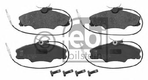 FEBI BILSTEIN 21722 - Brake Pad Set, disc brake Front Axle