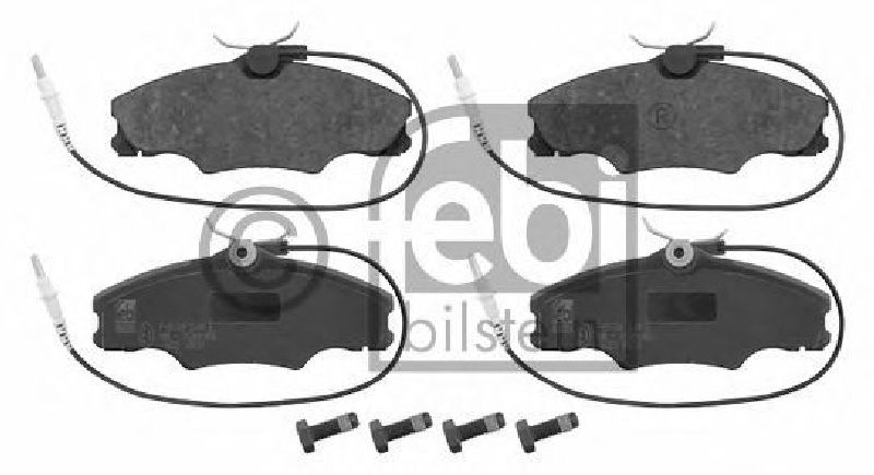 FEBI BILSTEIN 21722 - Brake Pad Set, disc brake Front Axle