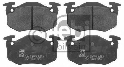 FEBI BILSTEIN 20973 - Brake Pad Set, disc brake Rear Axle PEUGEOT, CITROËN