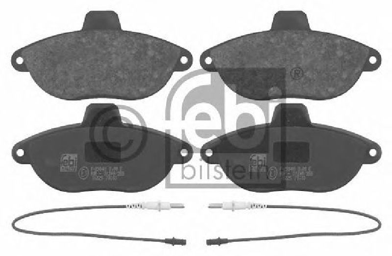 FEBI BILSTEIN 23041 - Brake Pad Set, disc brake Front Axle CITROËN, PEUGEOT