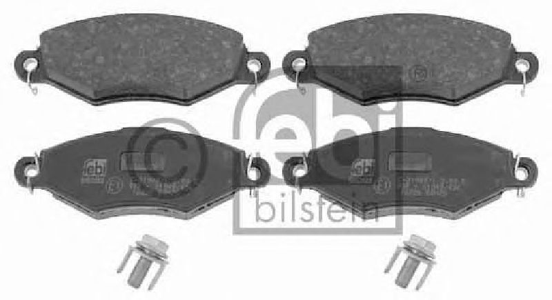 FEBI BILSTEIN 23205 - Brake Pad Set, disc brake Front Axle PEUGEOT