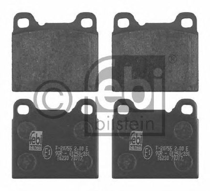 FEBI BILSTEIN 20755 - Brake Pad Set, disc brake Rear Axle