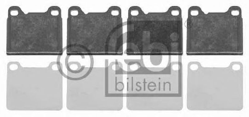 FEBI BILSTEIN 20755 - Brake Pad Set, disc brake Rear Axle