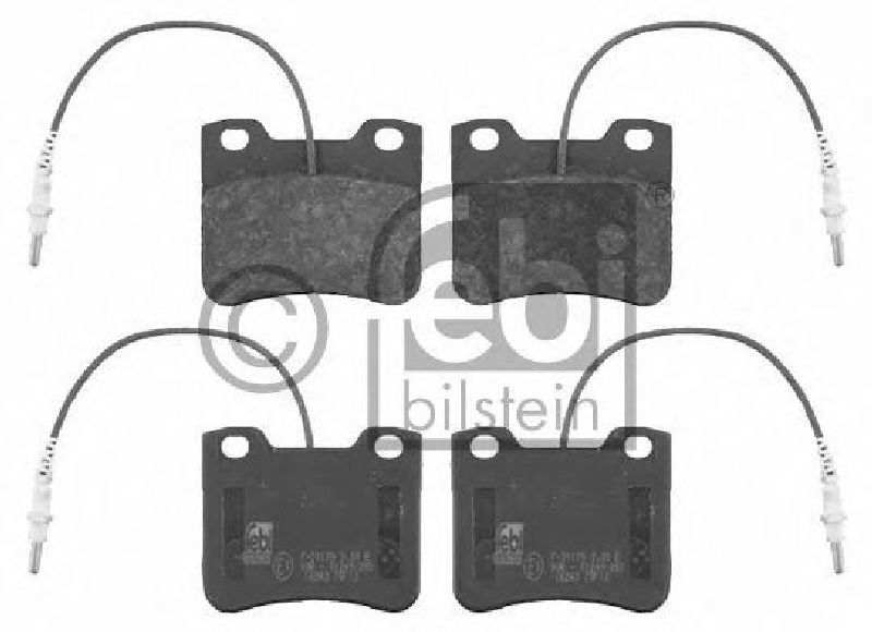 FEBI BILSTEIN 21667 - Brake Pad Set, disc brake Front Axle PEUGEOT