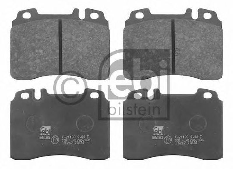 FEBI BILSTEIN 21153 - Brake Pad Set, disc brake Front Axle