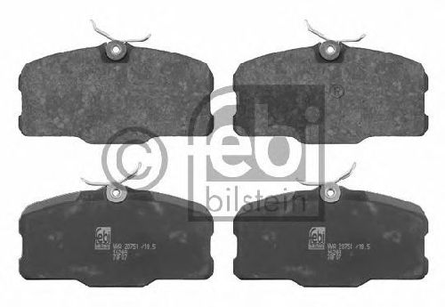 FEBI BILSTEIN 20751 - Brake Pad Set, disc brake Front Axle