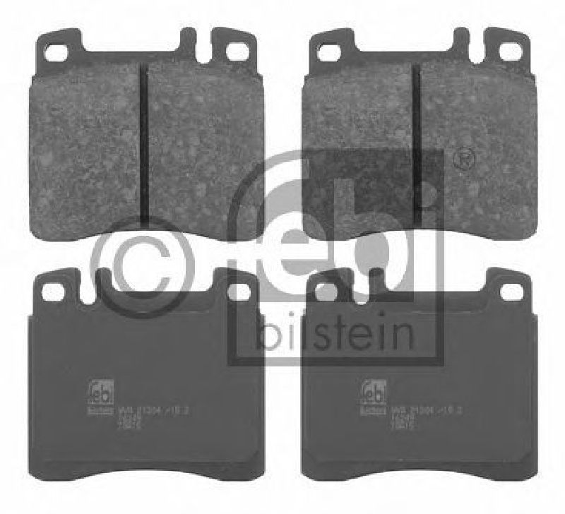 FEBI BILSTEIN 21304 - Brake Pad Set, disc brake Front Axle