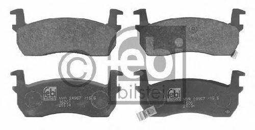 FEBI BILSTEIN 20957 - Brake Pad Set, disc brake Front Axle