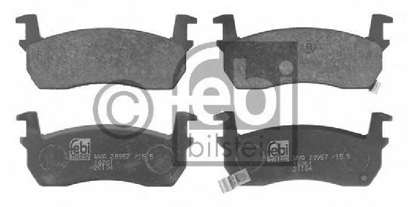 FEBI BILSTEIN 20957 - Brake Pad Set, disc brake Front Axle