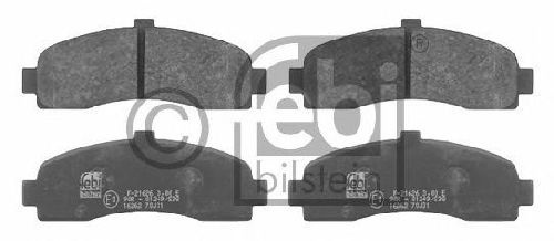 FEBI BILSTEIN 21626 - Brake Pad Set, disc brake Front Axle