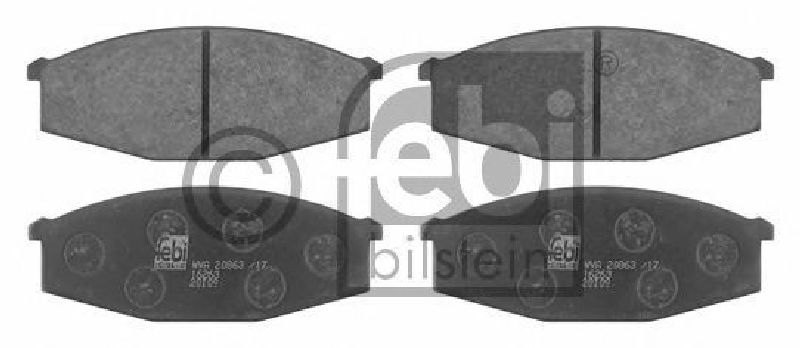 FEBI BILSTEIN 20863 - Brake Pad Set, disc brake Front Axle