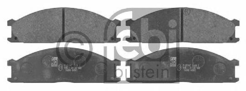 FEBI BILSTEIN 21347 - Brake Pad Set, disc brake Front Axle