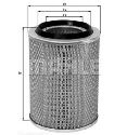 LX 240 KNECHT 72007458 - Air Filter MAN