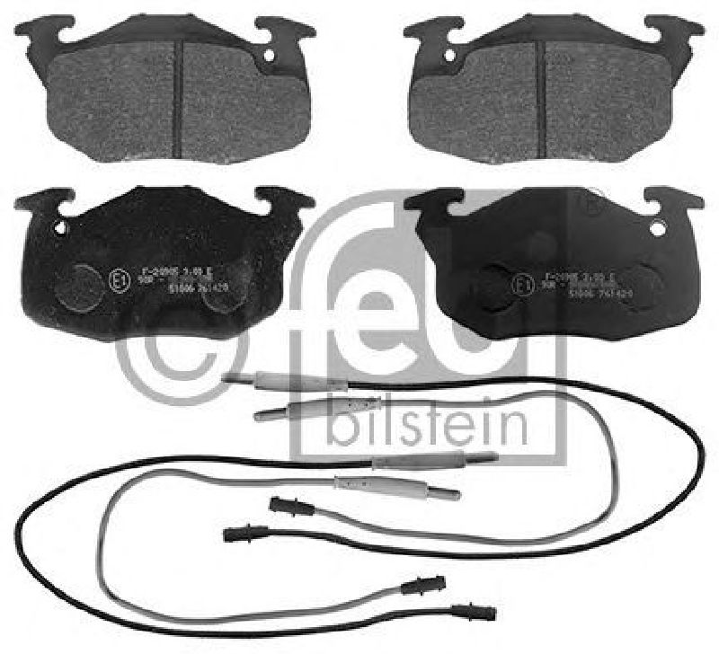 FEBI BILSTEIN 20905 - Brake Pad Set, disc brake Front Axle PEUGEOT