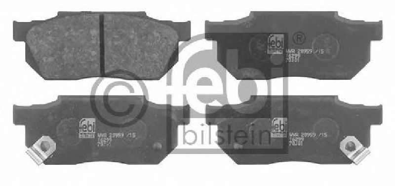 FEBI BILSTEIN 20959 - Brake Pad Set, disc brake Front Axle