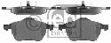 FEBI BILSTEIN 21624 - Brake Pad Set, disc brake Front Axle