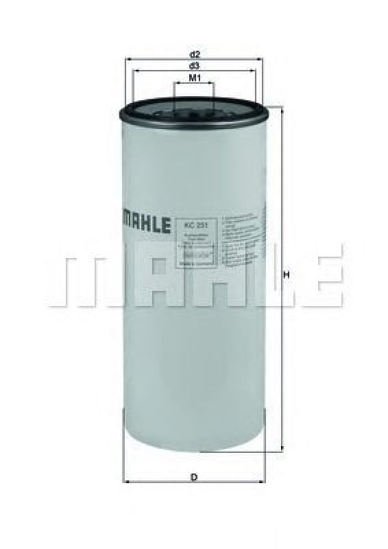 KC 251 KNECHT 70510276 - Fuel filter RENAULT TRUCKS, VOLVO, OPTARE