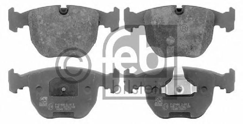 FEBI BILSTEIN 21642 - Brake Pad Set, disc brake Front Axle BMW