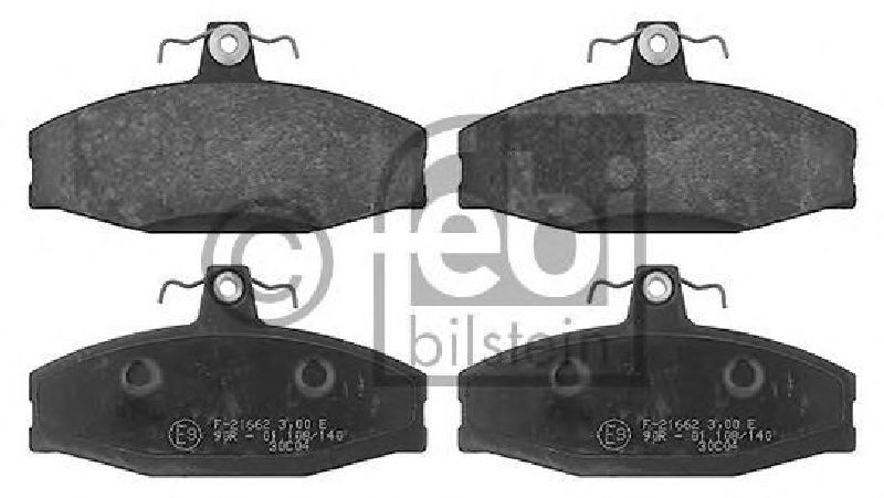 FEBI BILSTEIN 20861 - Brake Pad Set, disc brake Front Axle