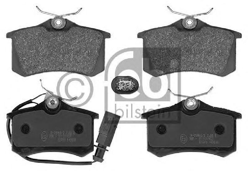 FEBI BILSTEIN 23516 - Brake Pad Set, disc brake Rear Axle VW, SEAT