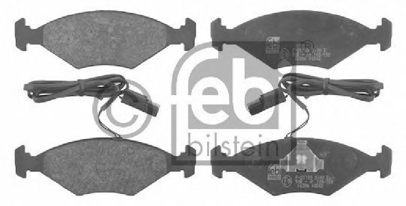 FEBI BILSTEIN 21195 - Brake Pad Set, disc brake Front Axle FIAT