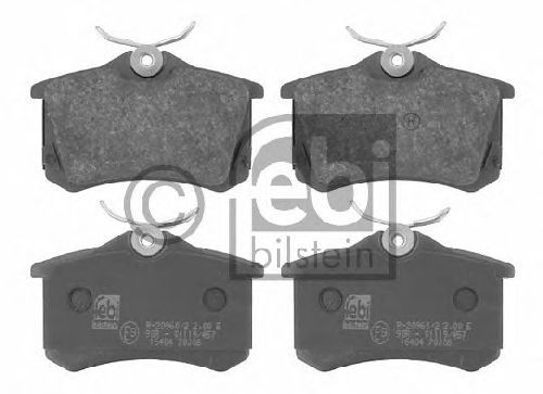 FEBI BILSTEIN 20960 - Brake Pad Set, disc brake Rear Axle SEAT, SKODA, VW